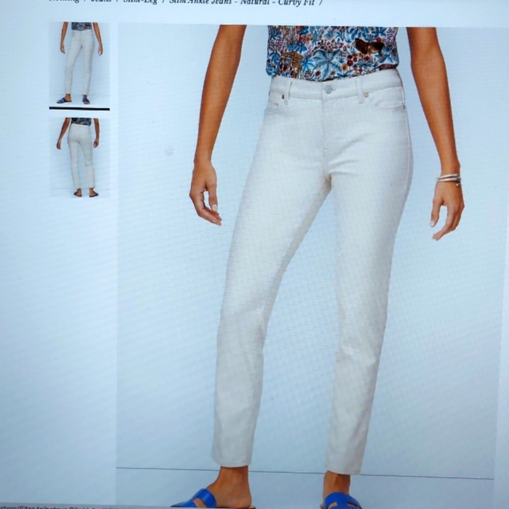 Talbots High Waist Straight Leg Jean NWT
